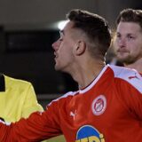 Leon Broda (r.) beim Testspiel gegen den Holzwickeder SC.