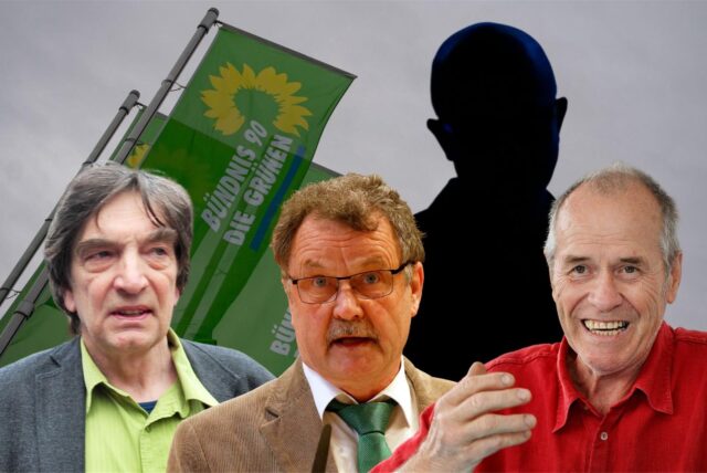 Die früheren Landratskandidaten der Grünen im Kreis Unna (v.l.): Hans-Joachim Nadolski-Voigt (2014), Herbert Goldmann (2004, 2009, 2020) und Friedrich Ostendorff (1999).