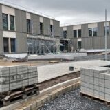 Am Hertinger Tor in Unna entsteht derzeit ein Bildungszentrum, das die zwei Altstandorte von Falk- und Nicolaischule ersetzen soll.