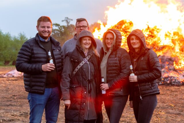 Osterfeuer in Werne