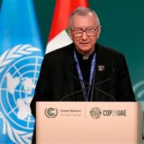Kardinal Pietro Parolin,  Staatssekretär des Vatikans, hält eine Rede auf dem UN-Klimagipfel COP28.
