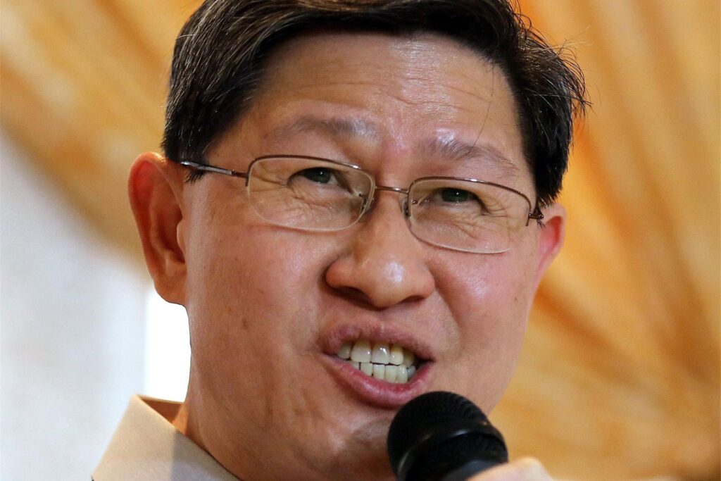 Luis Antonio Tagle, Erzbischof von Manila, spricht während einer Pressekonferenz.