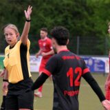 Nina Werthschulte, FLVW Schiedsrichterin im Kreis Iserlohn, bei der Partie Werner SC gegen Eintracht Ahaus.