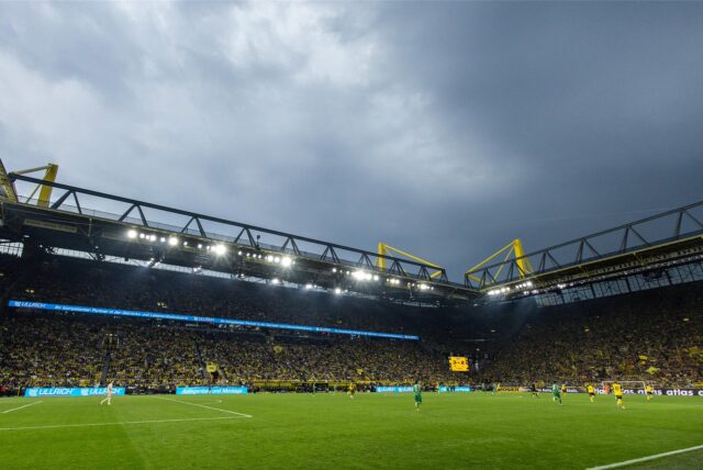 Der Signal Iduna Park beim Spiel des BVB gegen Gladbach.