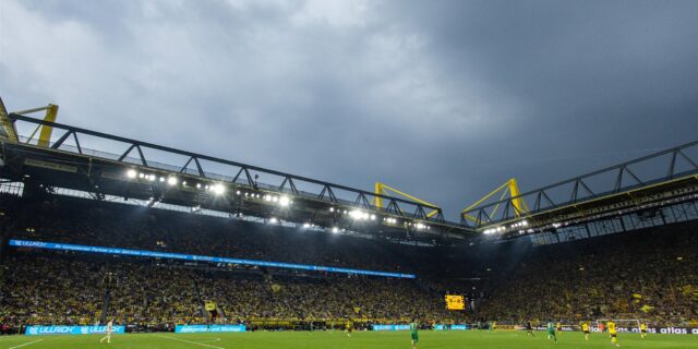 Der Signal Iduna Park beim Spiel des BVB gegen Gladbach.