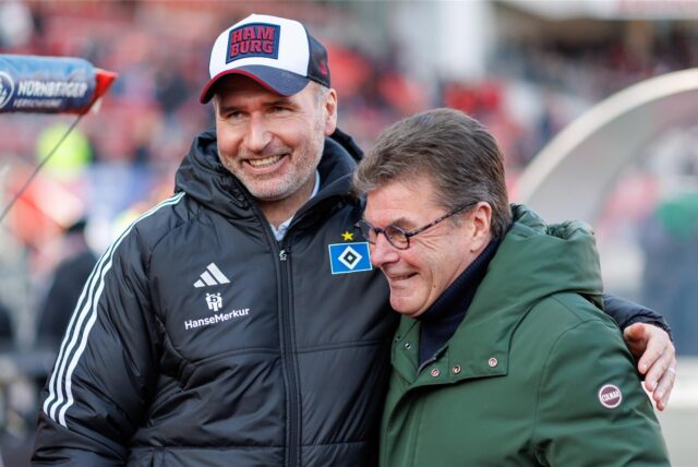 Tim Walter (l.), Dieter Hecking