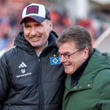 Tim Walter (l.), Dieter Hecking