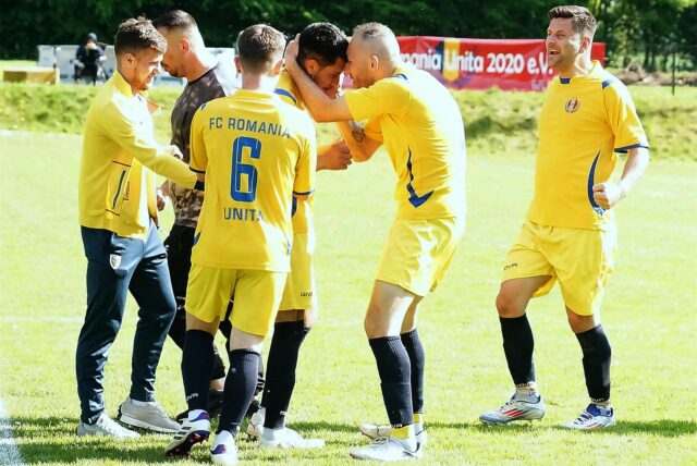 Jubel beim FC Romania Unita.
