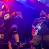 Bands auf der Bühne