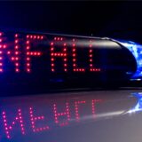 Polizeisirene mit der Aufschrift „Unfall“