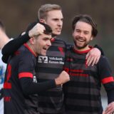 Jubelbild vom Werner SC mit Nico Holtmann und Robin Przybilla.