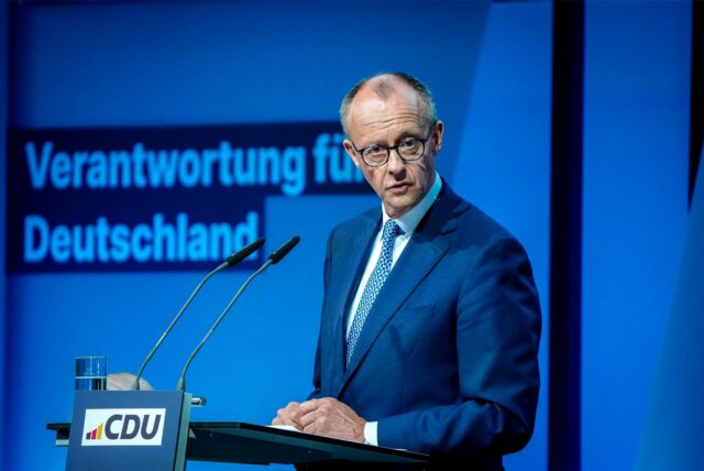 Friedrich Merz am Rednerpult