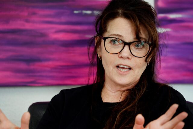 Die Kamenerin Ilona Wächter im Gespräch. Eine Porträtaufnahme.