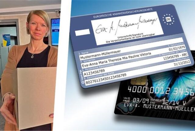 Montage aus Marina Dörmann von der Stadt Kamen und Karten mit Doppelnamen