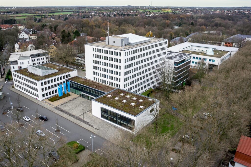 Luftaufnahme des Kreistags in Unna