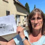 Das Bild, das ein Fotograf der US Army am 11. April 1945 machte, entstand an der Morgenstraße 62 in Unna. Christiane Maiwald, die Enkelin des damaligen Eigentümers, wohnt dort.