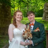 Lisa Sophie (geborene Hirschfeld) und Sebastian Braun gaben sich auf dem Standesamt am Haus Goldschmieding das Ja-Wort.