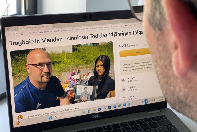 Daniel Büttinghaus hat eine Spendenaktion für die Familie des getöteten 14-jährigen Tolga ins Leben gerufen.