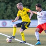 Timo Milcarek in einer Spielszene gegen den SSV Mühlhausen.