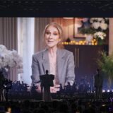 Eine Videobotschaft von Celine Dion während der Generalprobe und Vorpremiere des ersten Halbfinales beim 69. Eurovision Song Contest.