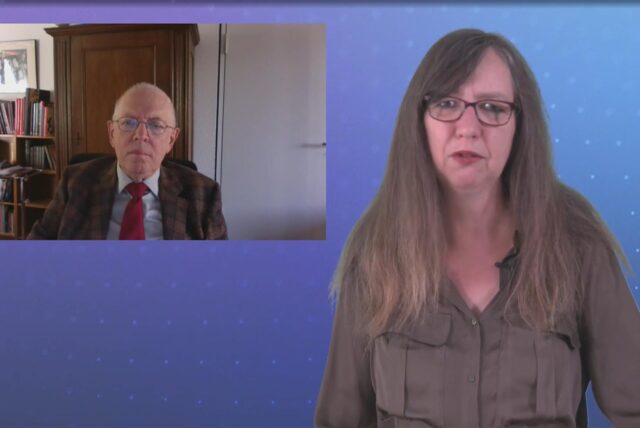 Prof. Dr. Janbernd Oebbecke aus Münster, Experte für Öffentliches Recht und Kommunalrecht in NRW, im Gespräch mit Sylvia vom Hofe.
