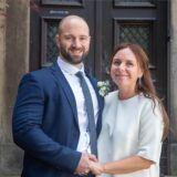 Annette (geborene Stolz) und Cord Göske haben auf Schloss Bladenhorst geheiratet.