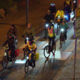 Strahlende Lichter und gute Stimmung für sichere Radwege.