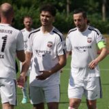 Spieler des BV Brambauer jubeln.