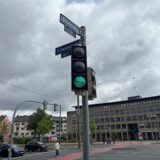 Eine Ampel am Dortmunder Ostwall