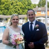 Lisa-Marie (geborene Notthoff) und Dominik Göbel feierten ihre standesamtliche Hochzeit im Parkbad Süd.