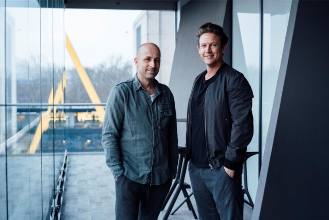 Maik Rehr und Peter Wildförster, Geschäftsführer der Dortmunder Eventagentur tibi UG: