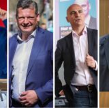 Montage der vier genannten OB-Kandidaten in Dortmund