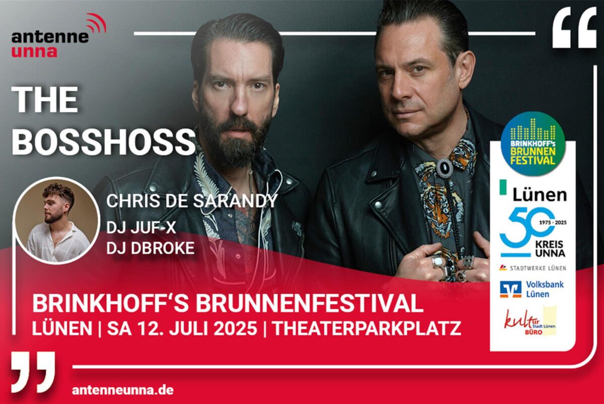 Grafik Brunnenfestival mit den Bosshoss