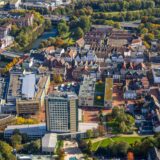 Die Innenstadt Lünens aus der Luft