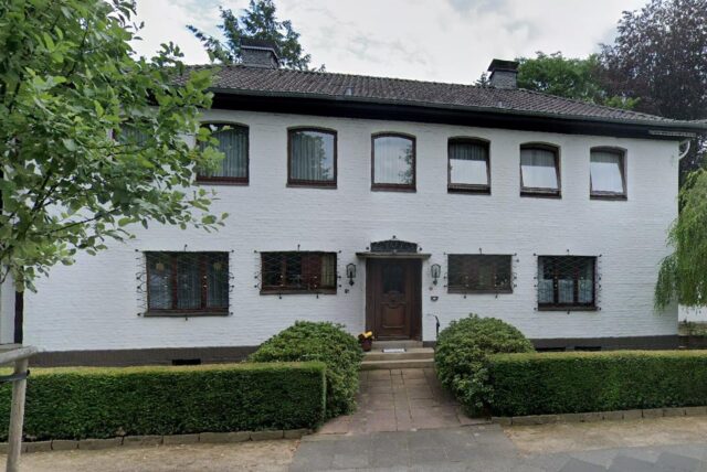 Die Villa in der Gerhart-Hauptmann-Straße in der Gartenstadt von Dortmund