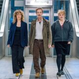 Ira Klasnić (Alessija Lause), Peter Faber (Jörg Hartmann) und Rosa Herzog (Stefanie Reinsperger) an der U-Bahn-Haltestelle Westentor in Dortmund