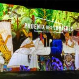 Ein Bild aus der Schau „Im Reich der Pharaonen“ bei Phoenix des Lumières in Dortmund