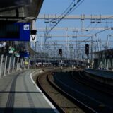 Blick auf einen Bahnsteig am Hauptbahnhof Utrecht, während eines Streiks der Eisenbahner, für bessere Löhne und Arbeitsbedingungen. Ein Streik legt den Bahnverkehr in den Niederlanden an diesem Dienstag weitestgehend lahm.