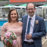Jennifer Kaminski und Jörg Nitsch haben sich im Parkbad Süd getraut.