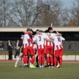 Spieler des SG Selm im Mannschaftskreis