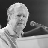 Der Musiker und Gründungsmitglied der Band The Beach Boys, Brian Wilson, gibt im Rahmen des 51. Montreux Jazz Festivals ein Konzert.