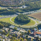 Luftbild, Kreuz Unna, Autobahn A1 und Bundesstraße B1, Massen, Unna, Ruhrgebiet, Nordrhein-Westfalen, Deutschland