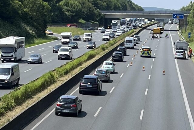 Die Ausfahrt auf der A1 Richtung Schwerte. (Archivbild)