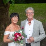 285 Petra (geborene Scheer) und Martin Schäfer haben am Haus Goldschmieding ihre standesamtliche Hochzeit gefeiert.