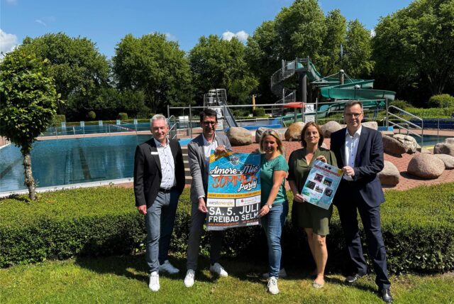 Menschen im Bürgerfreibad Selm