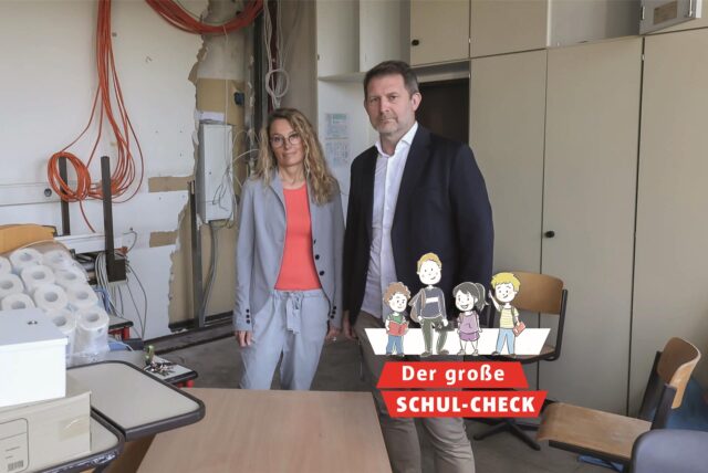 Zwei Unterrichtsräume sind nach den Wassereinbrüchen vor Jahren nicht mehr nutzbar und gesperrt.