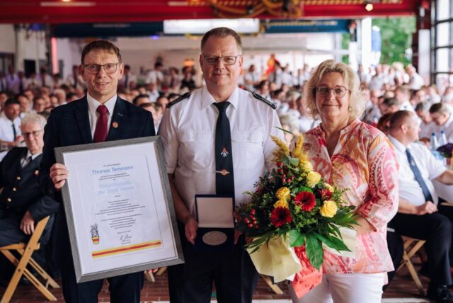 Thomas Temmann hat die Ehrenmedaille der Stadt Werne bekommen.