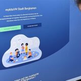 Eine Nutzerin hat das Online-Portal „myKitaVM“ aufgerufen.