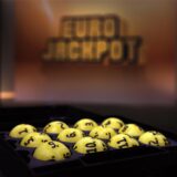 Eurojackpot-Kugeln im Studio