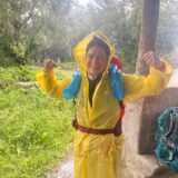 Stark sein auch bei Regen: Marianne Baumeister auf dem Jakobsweg.